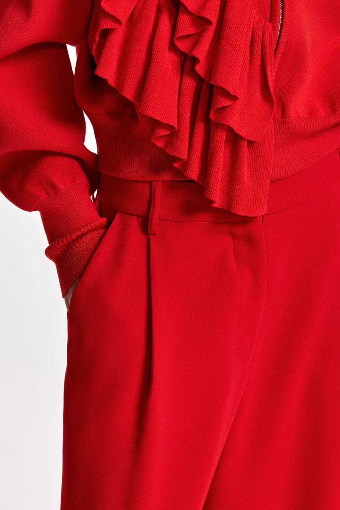 Kelsea Wide Leg Pants in Firestarter