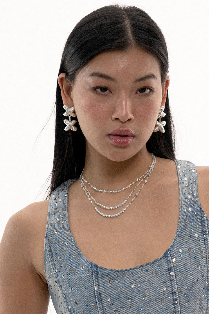 Kennedy Earrings in Silver
