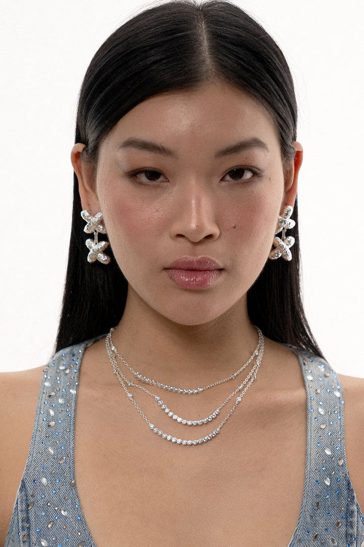 Kennedy Earrings in Silver