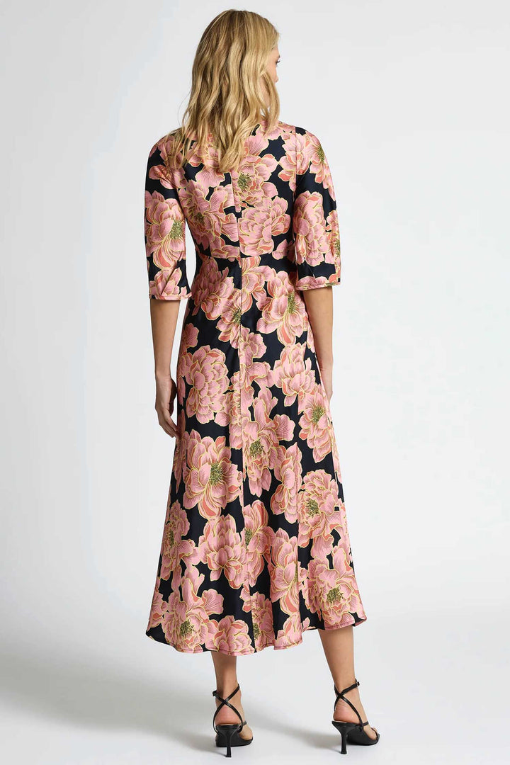 Kimberly Midi Dress in Pink Floral