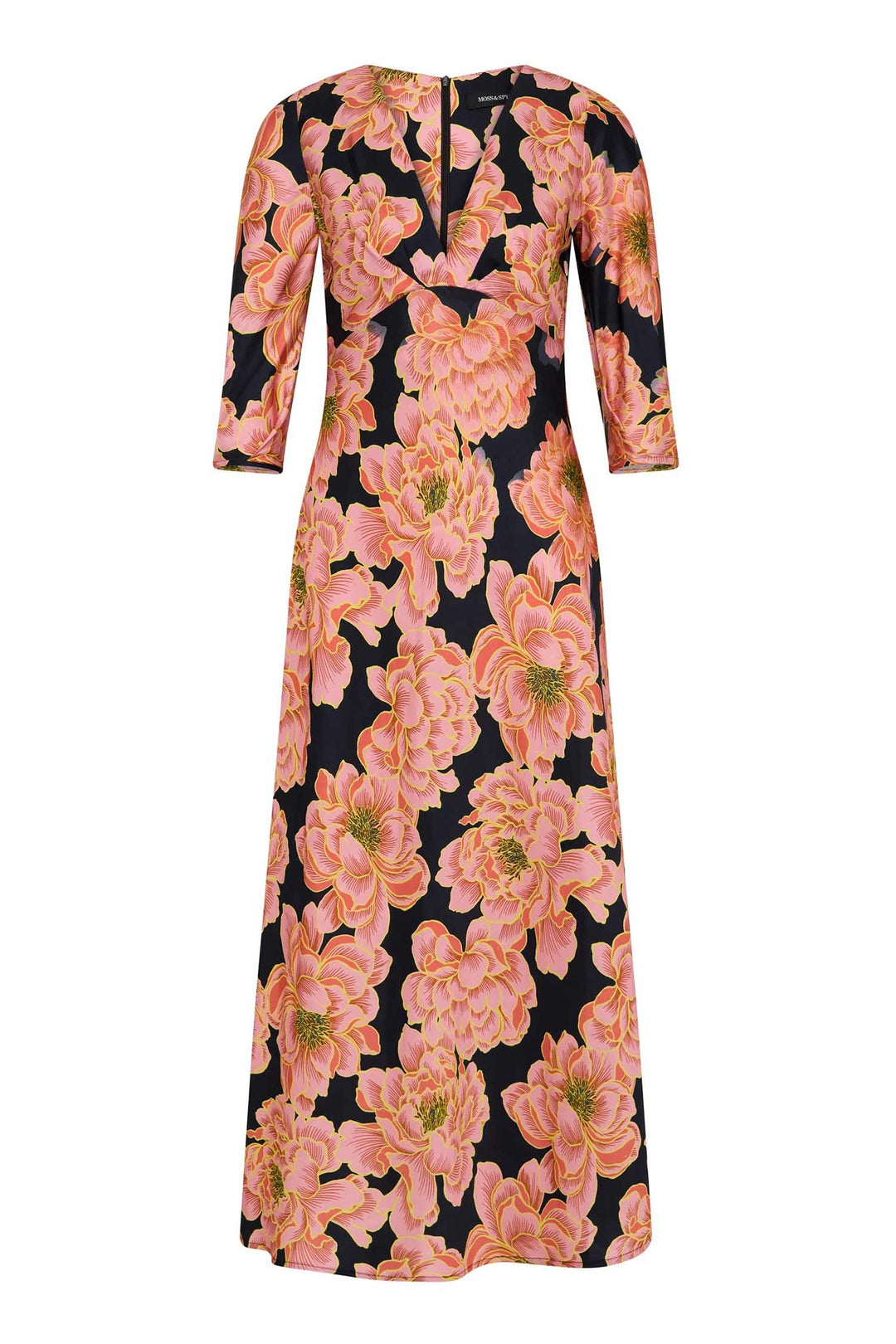 Kimberly Midi Dress in Pink Floral