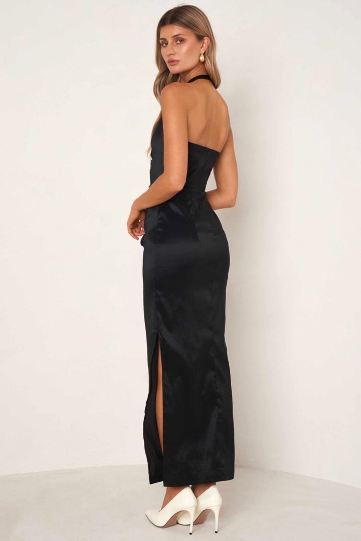 Kinsley Maxi Halter Neck Dress