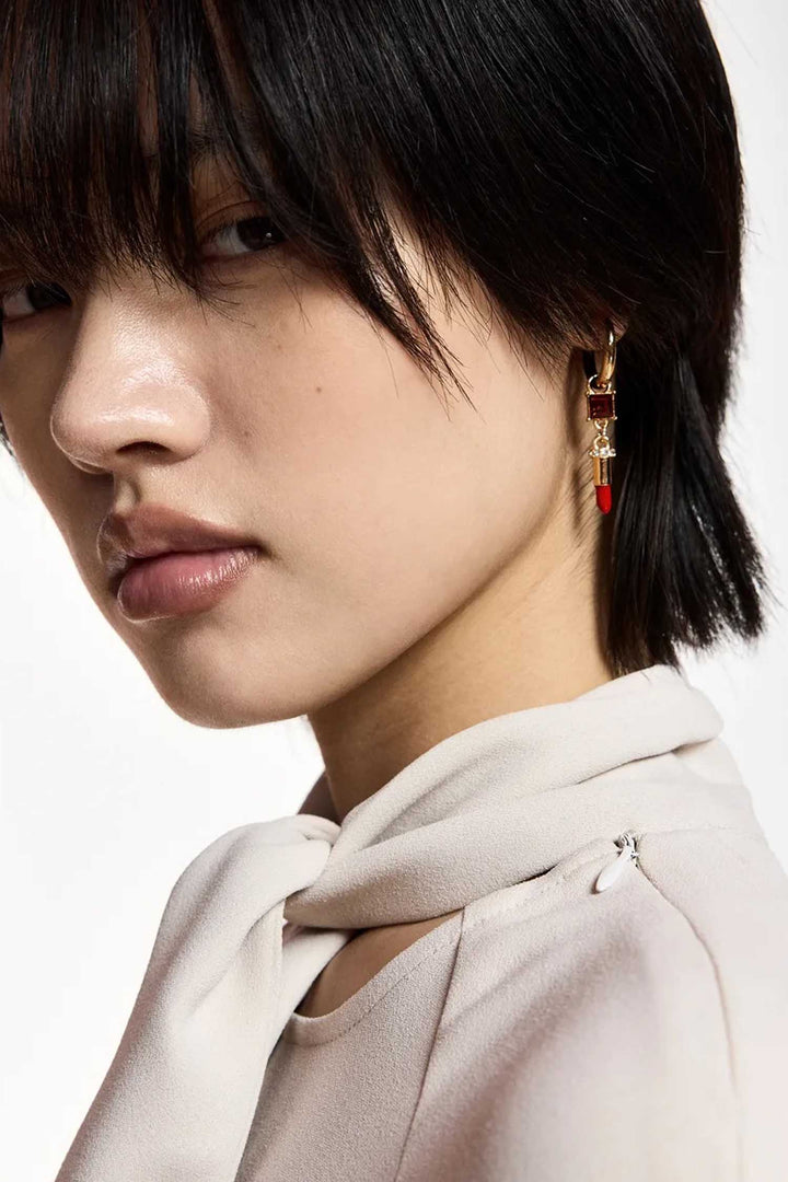 Kirl Hoop Earrings -  Bird + Lipstick