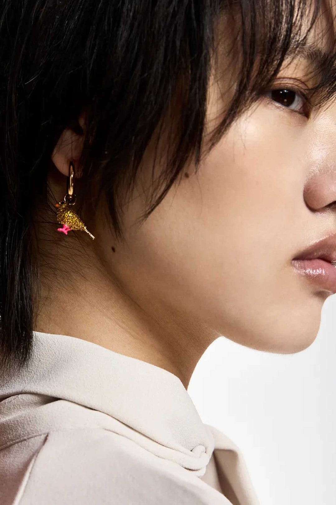 Kirl Hoop Earrings -  Bird + Lipstick
