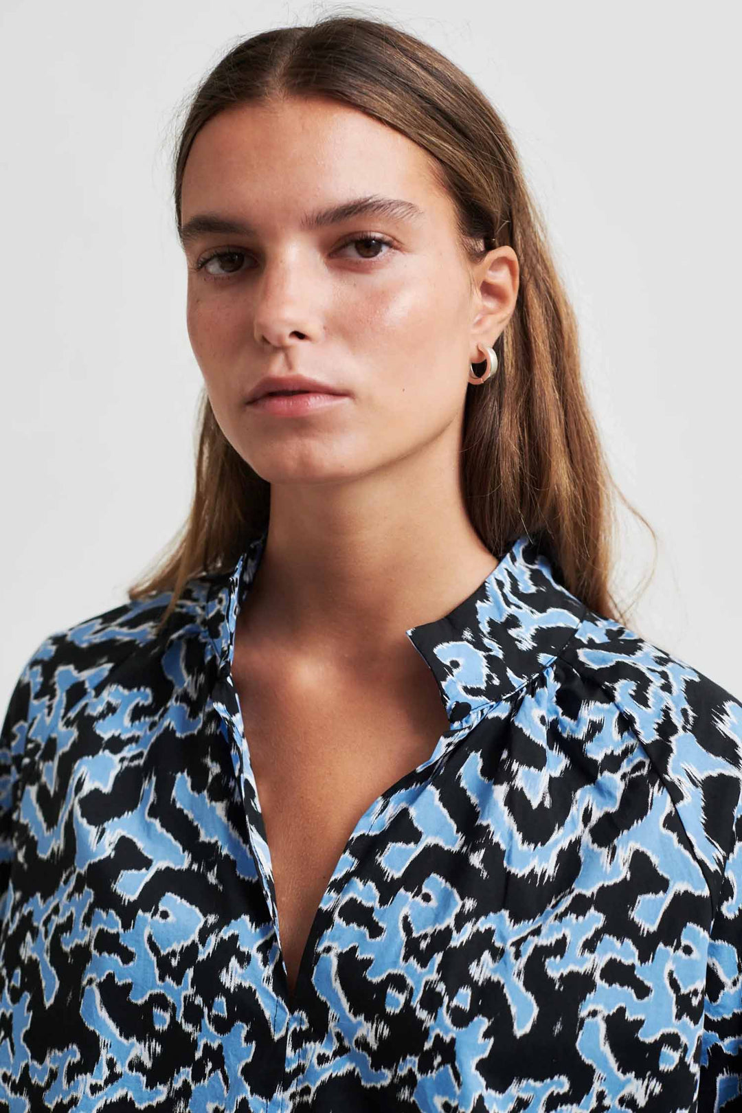 Klara Printed Dress in Marina