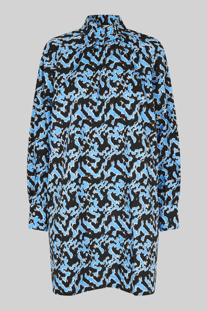 Klara Printed Dress in Marina