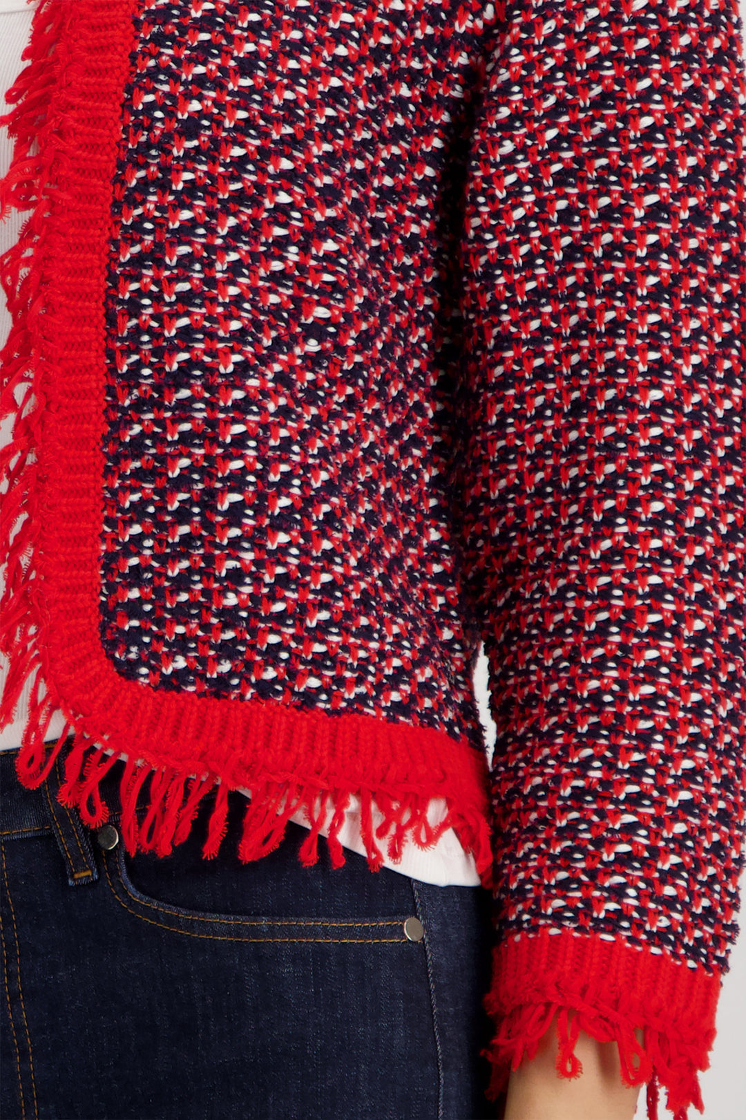 Knitted Cardigan in Marine