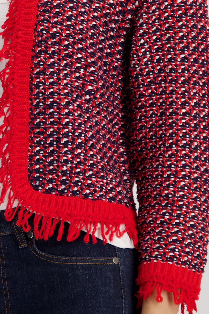 Knitted Cardigan in Marine