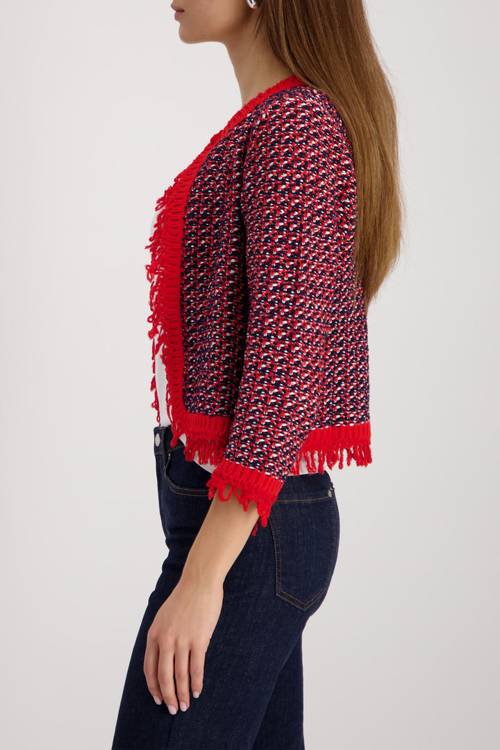 Knitted Cardigan in Marine