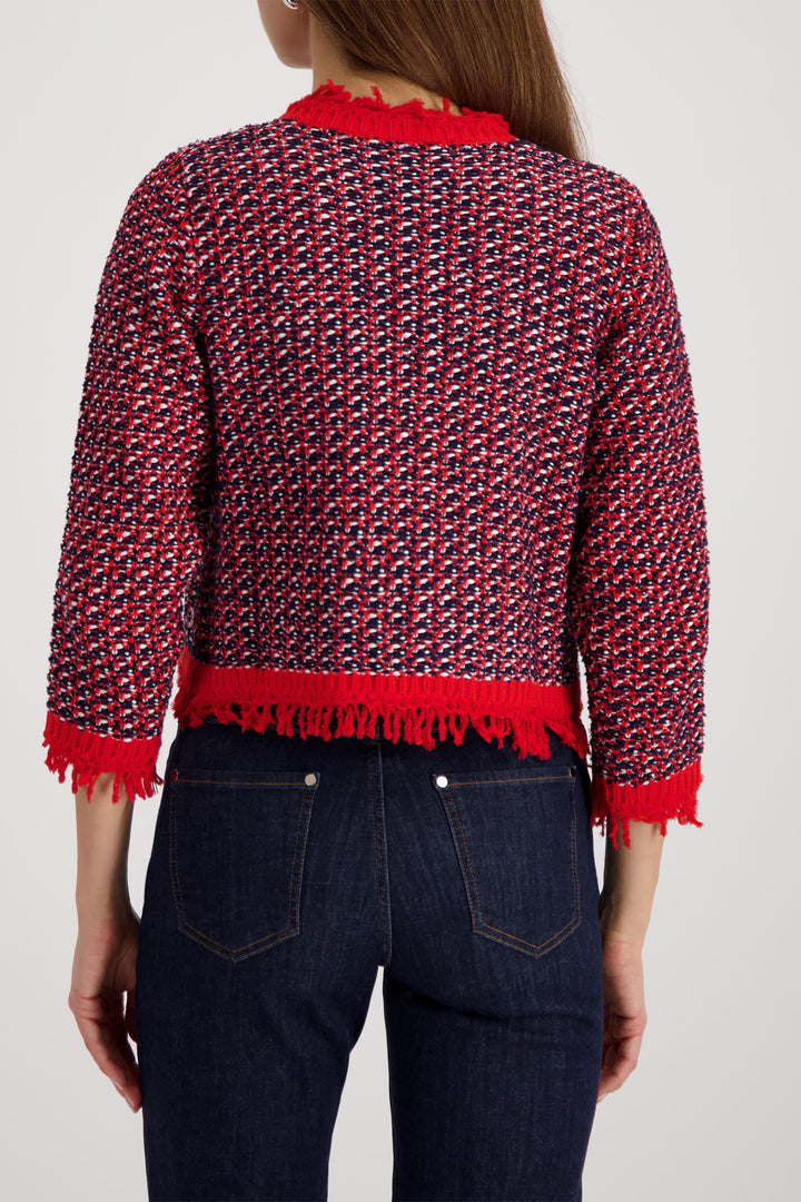 Knitted Cardigan in Marine