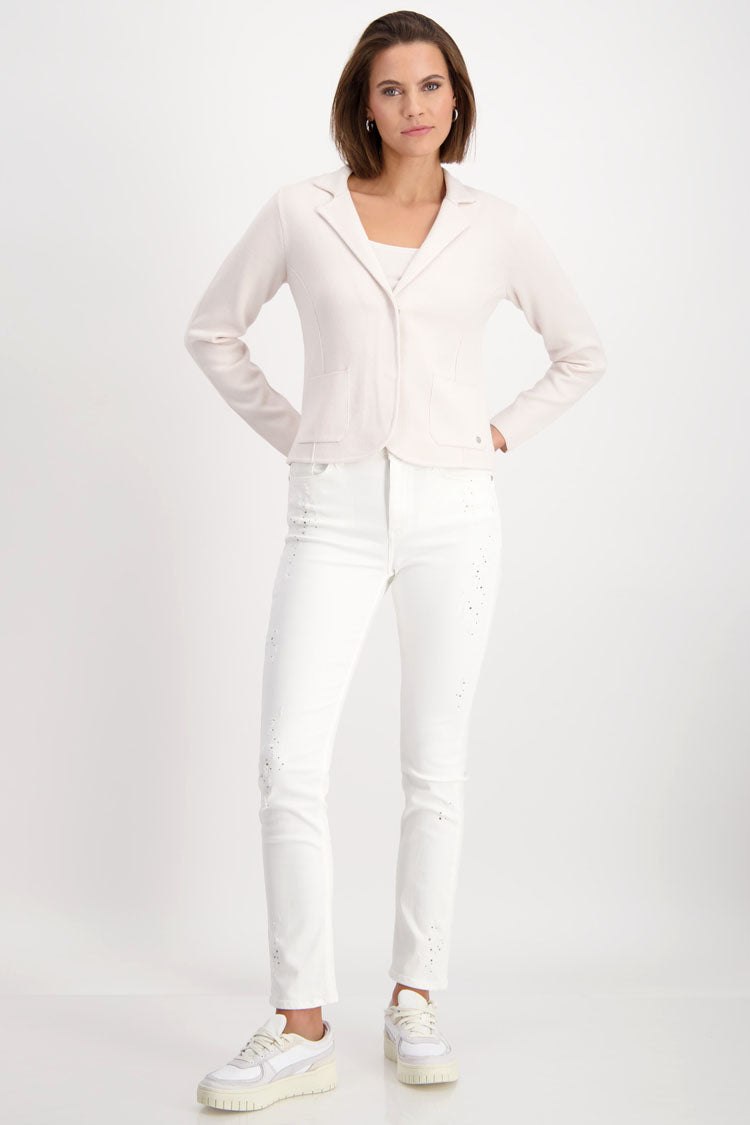 Knitted Blazer in Peanut