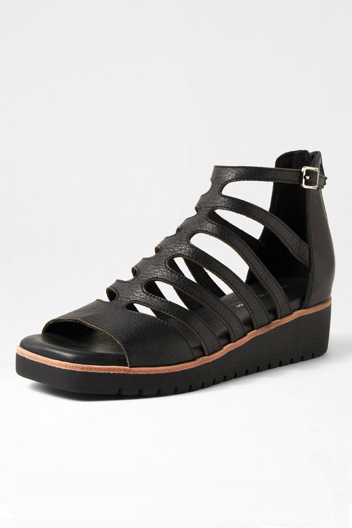 Kodzo Black Leather Sandals
