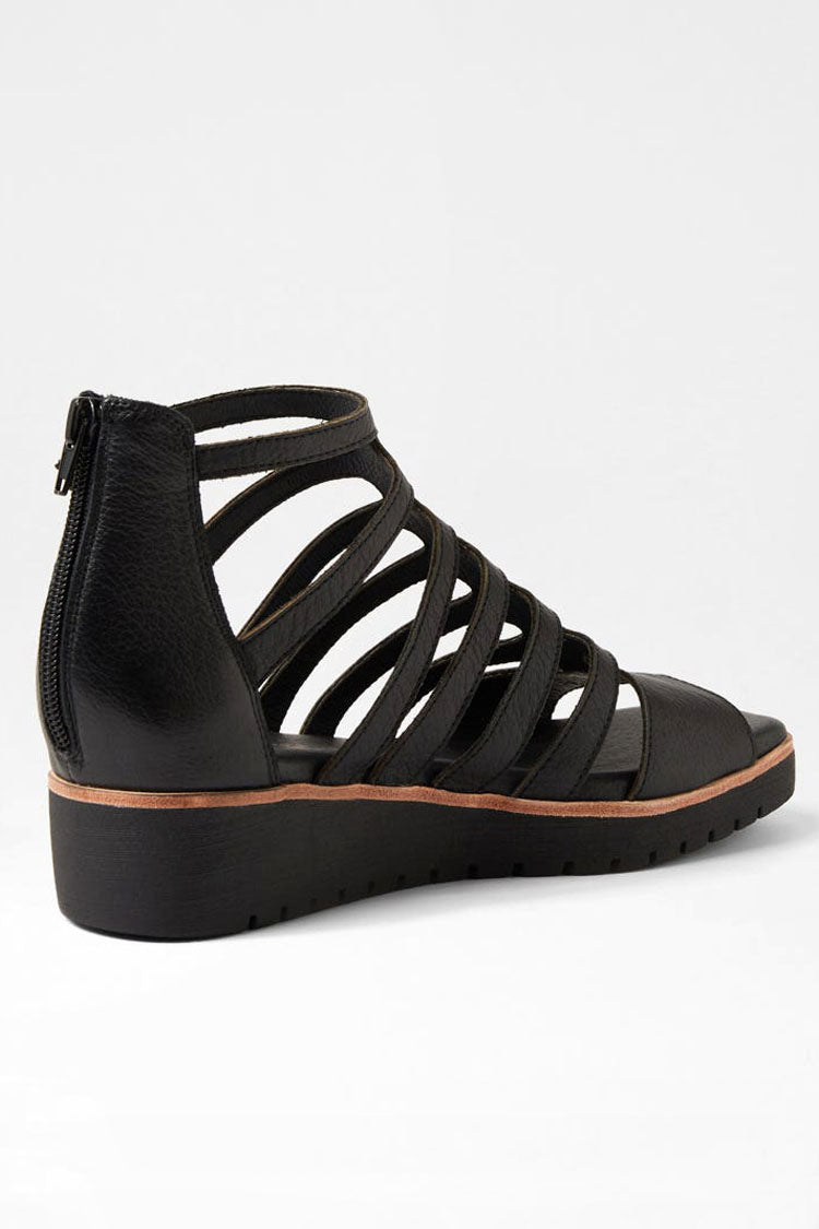 Kodzo Black Leather Sandals