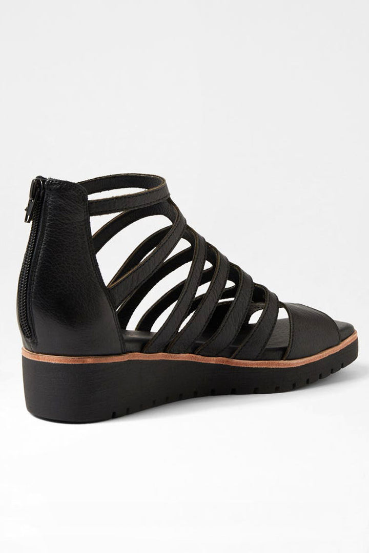 Kodzo Black Leather Sandals