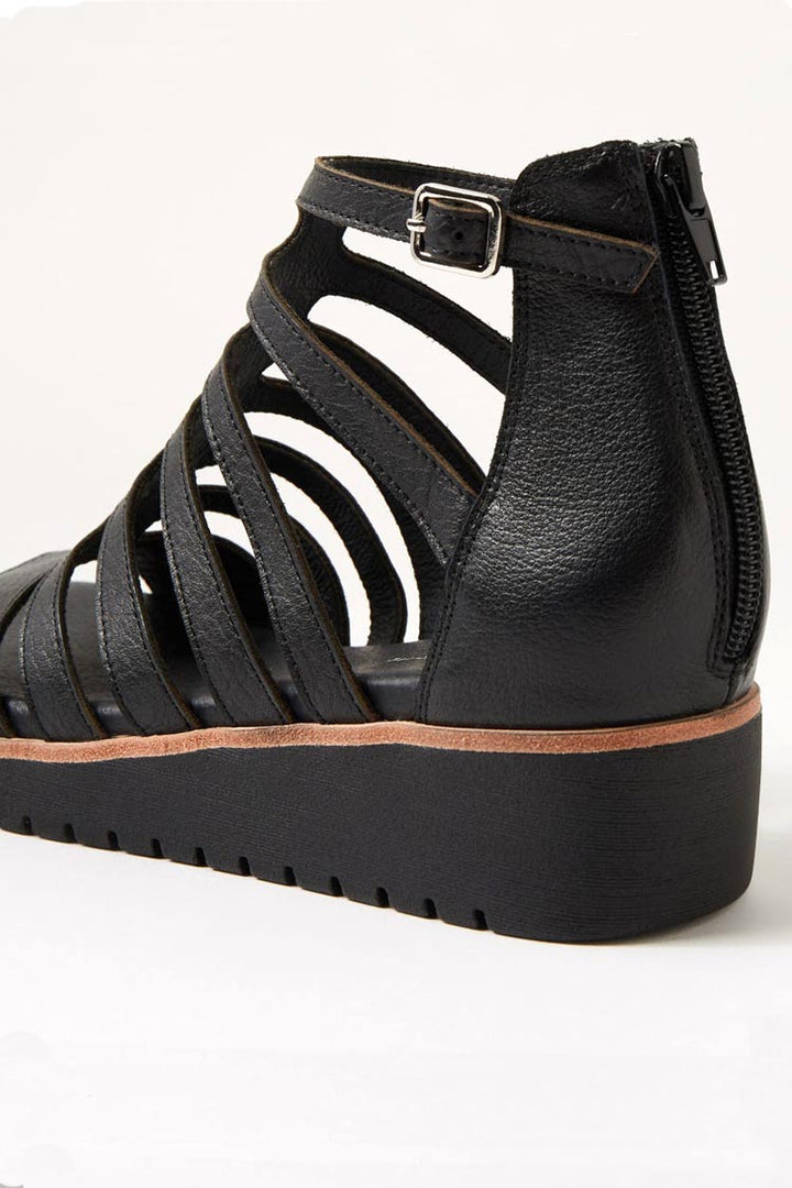 Kodzo Black Leather Sandals