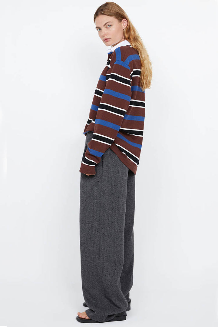 Kylo Jersey in Plum Indigo Stripe