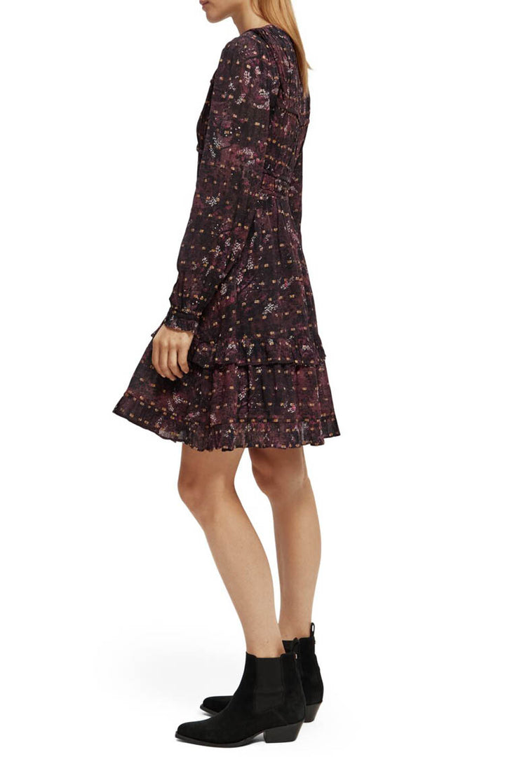 LS Lurex Jacquard Ruffle Dress | FINAL SALE