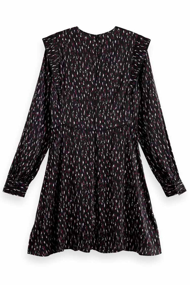 LS Structured Printed Mini Dress
