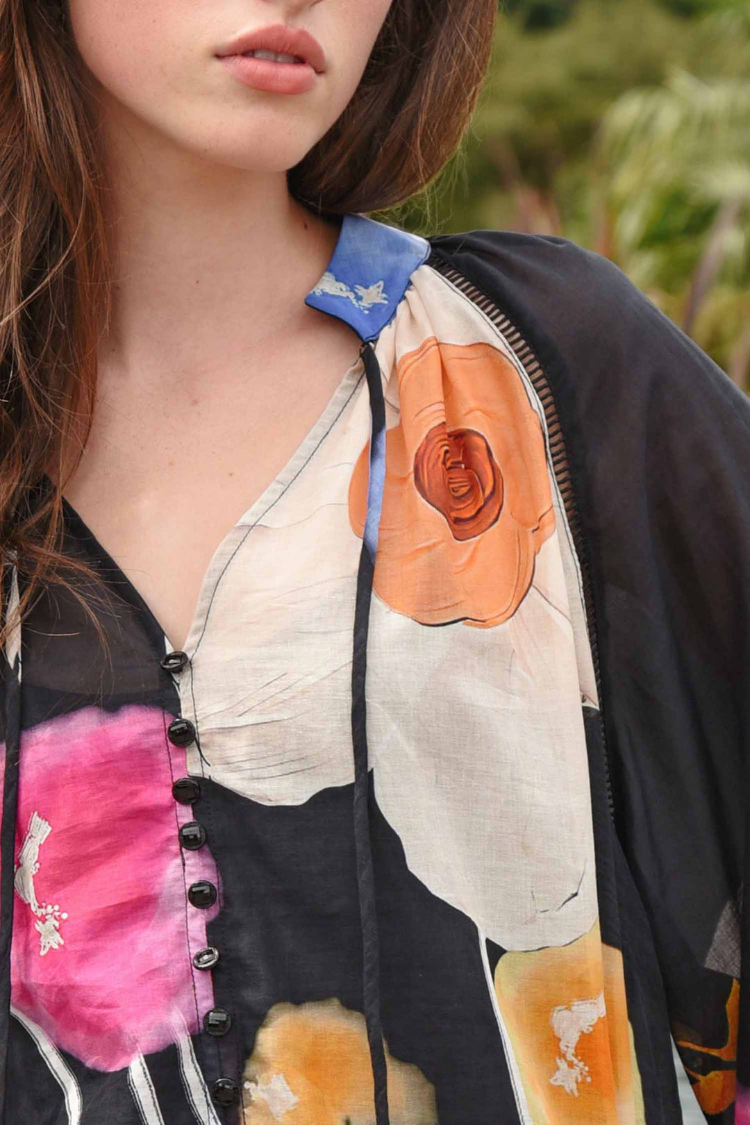 Lace To The Top Blouse in Ready To Bloom