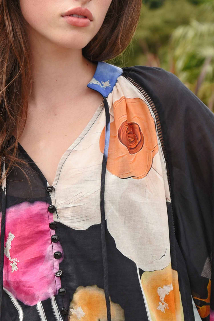 Lace To The Top Blouse in Ready To Bloom