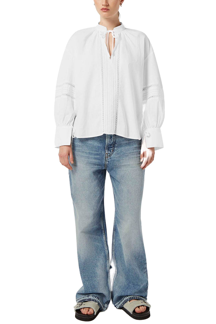 Lace Tunic Top in White