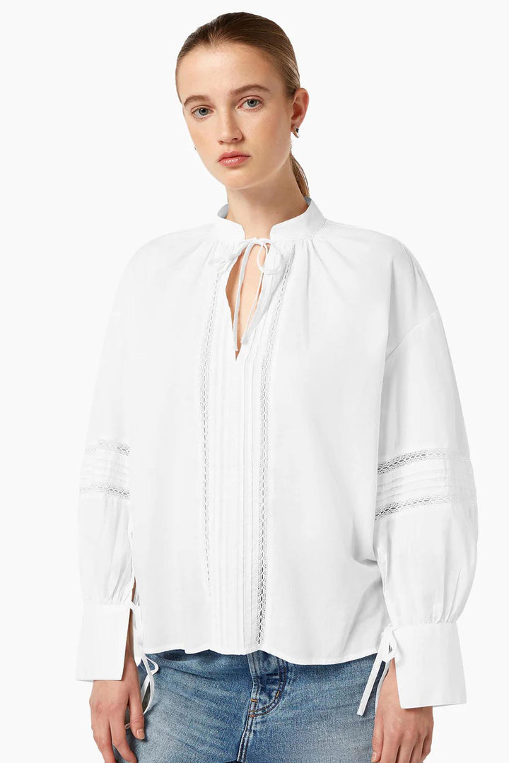 Lace Tunic Top in White