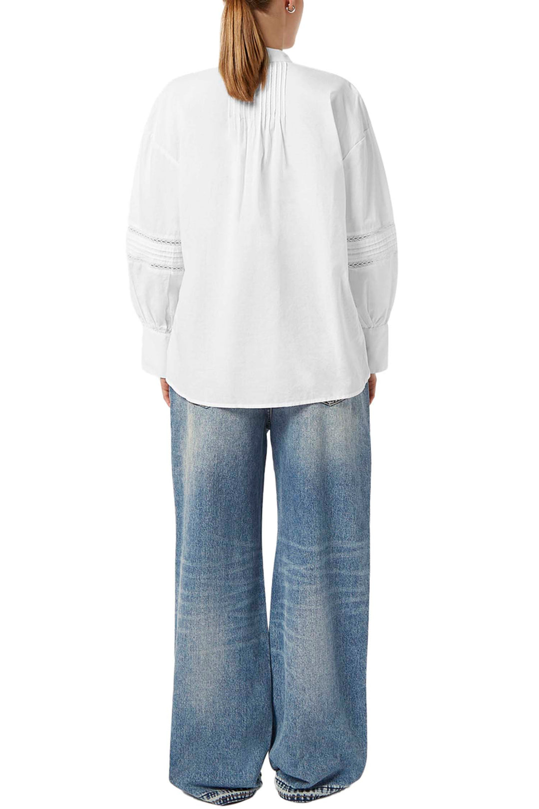 Lace Tunic Top in White