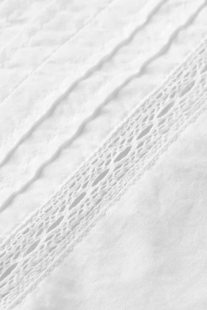 Lace Tunic Top in White