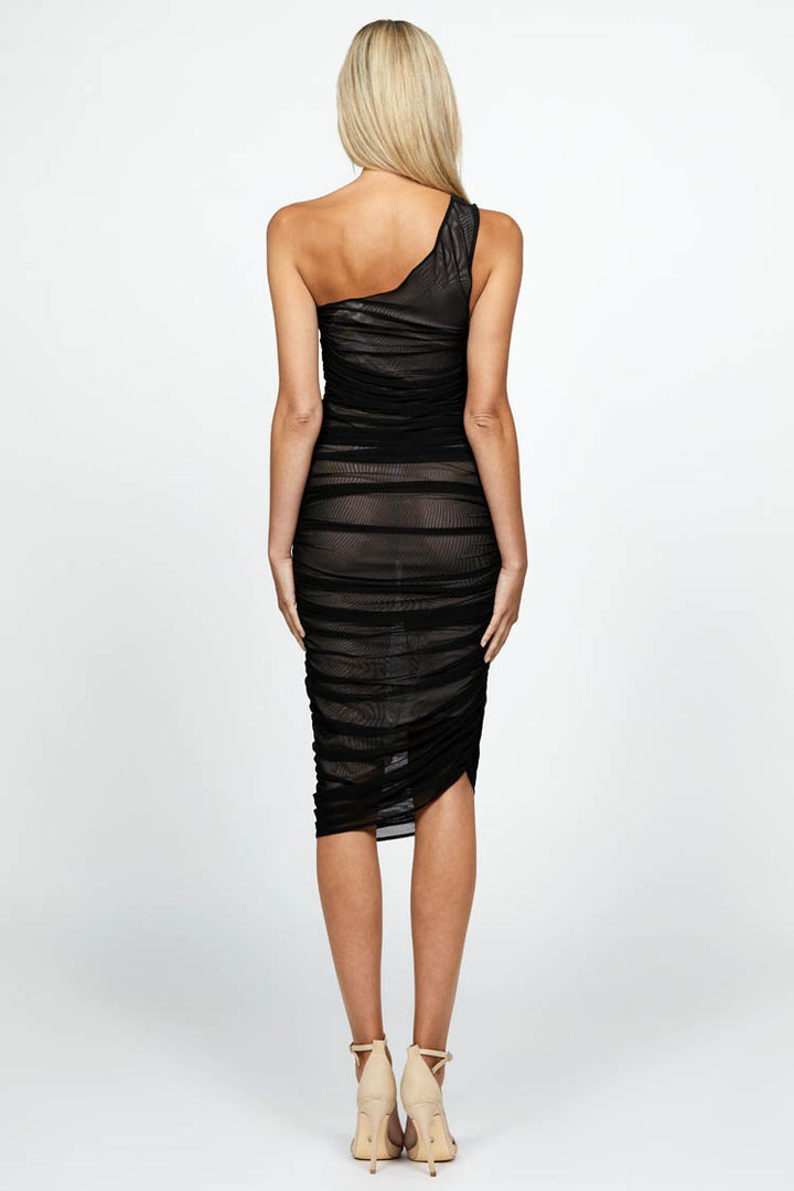 Lacey One Shoulder Ruched Midi Dress | FINAL SALE