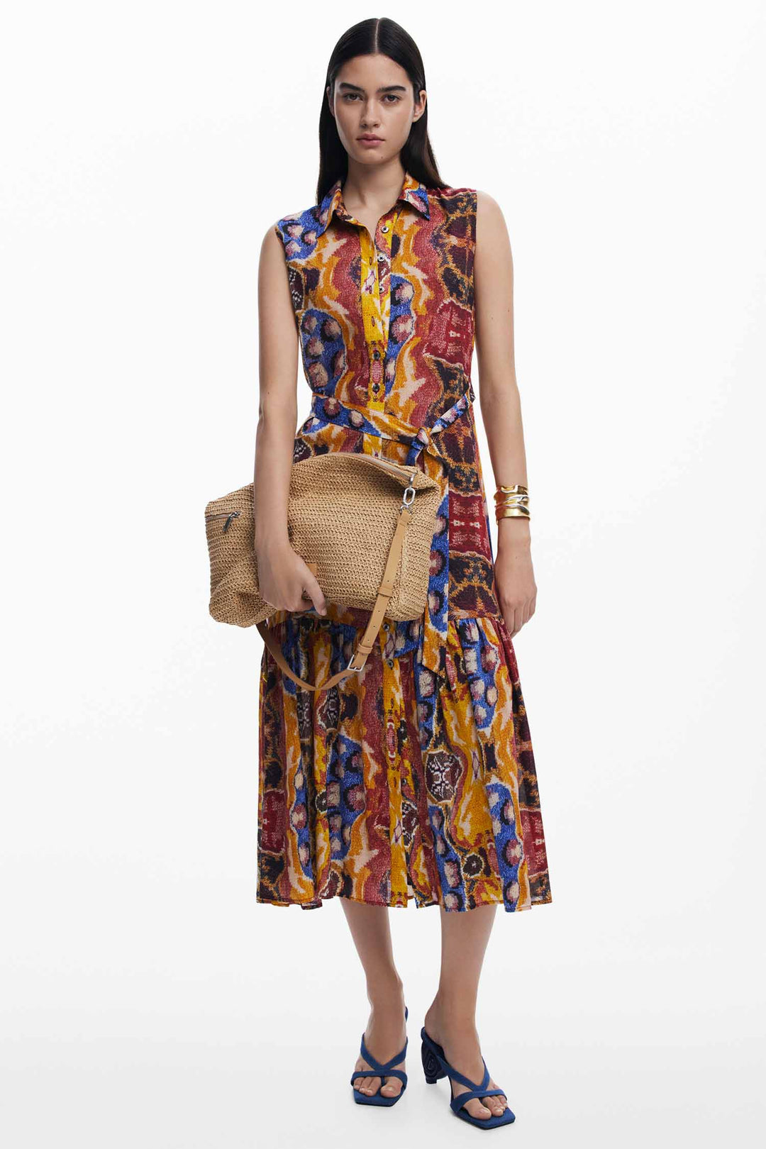 Lacroix Bugs Midi Dress in Tutti Frutti