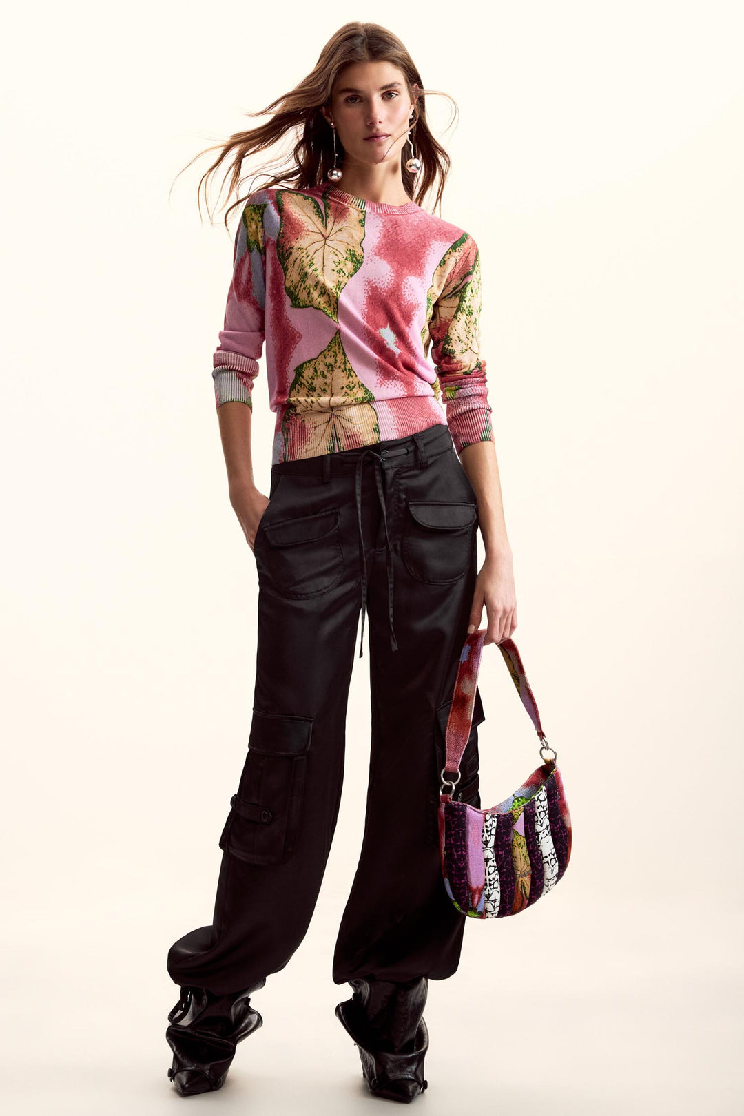 Lacroix Leaf Pullover in Rosa