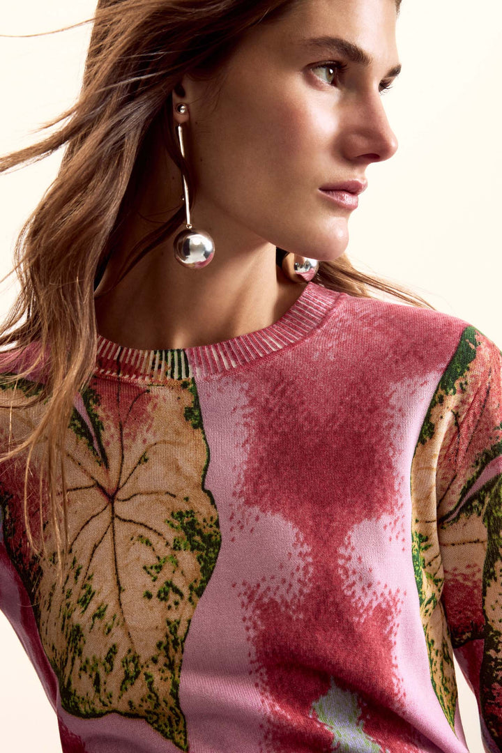 Lacroix Leaf Pullover in Rosa