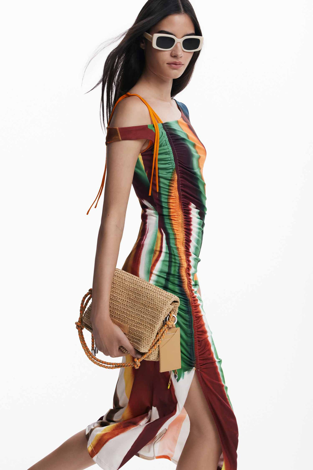 Lacroix Paint Midi Dress in Crudo