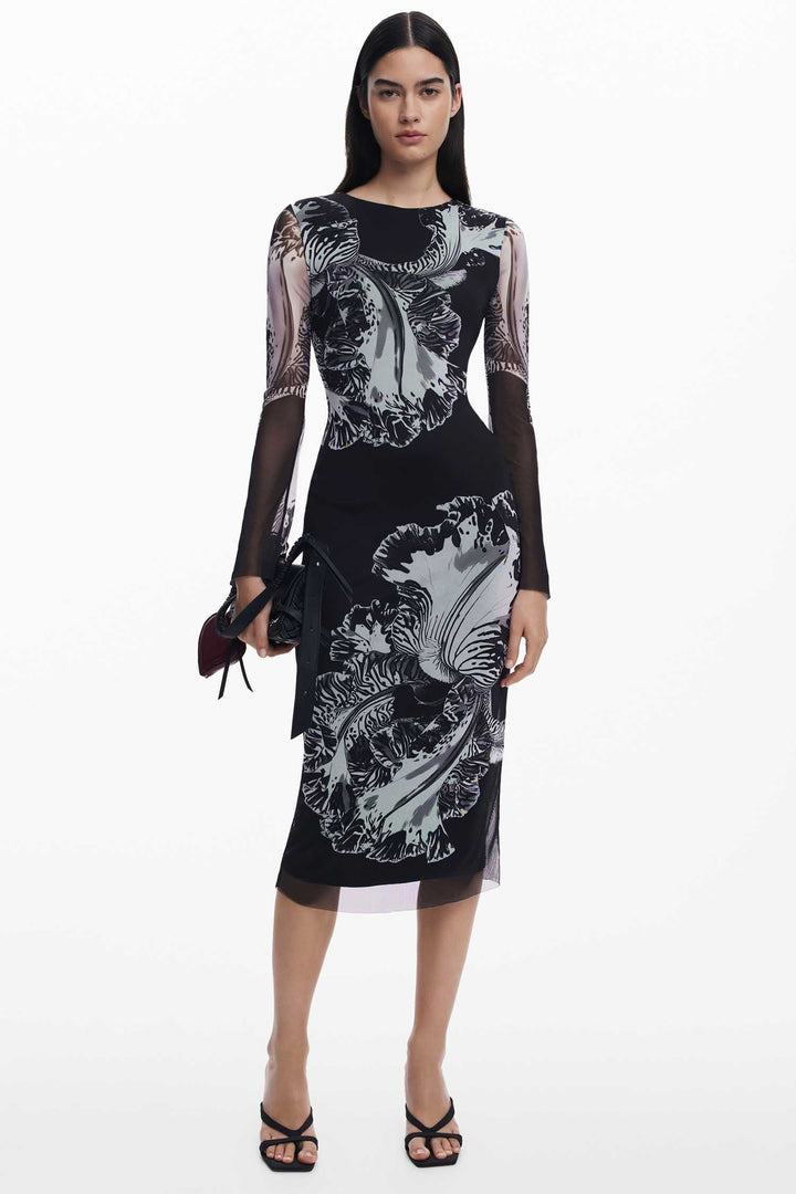 Lacroix Reims Midi Dress in Black