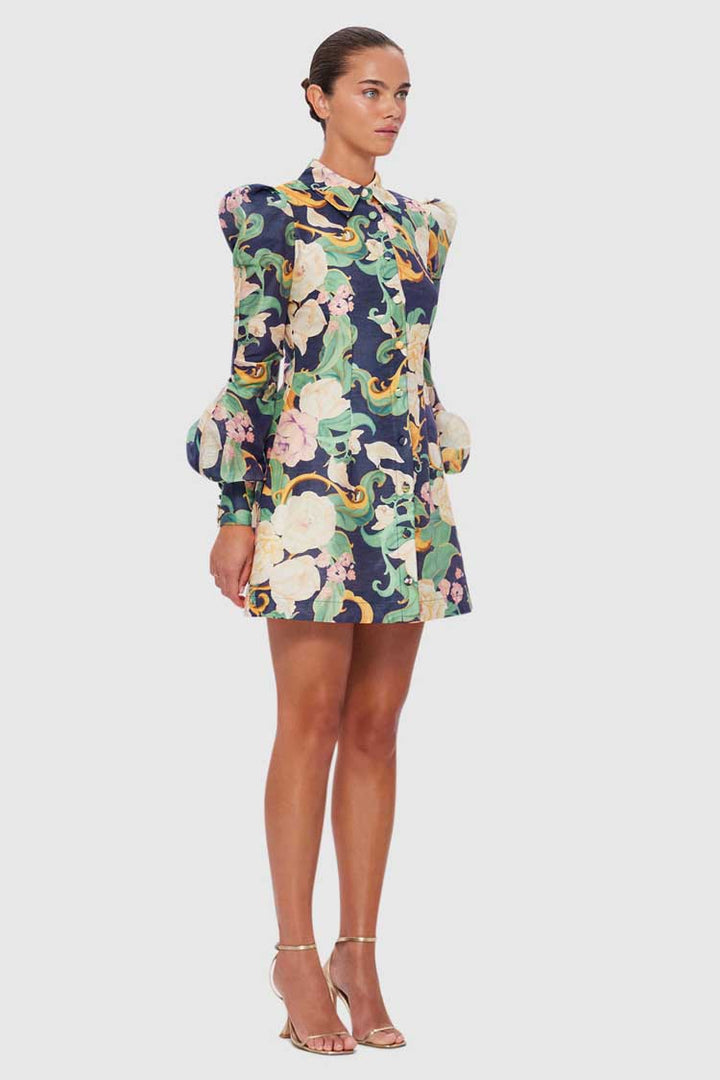 Lana Structured Shoulder Mini Dress - Adorn Virtue
