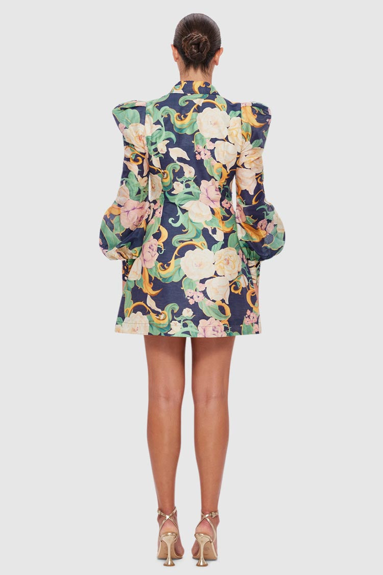 Lana Structured Shoulder Mini Dress - Adorn Virtue