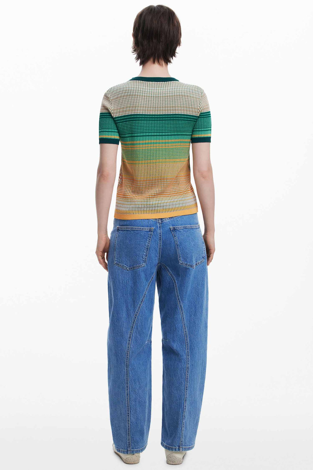 Landscape Print SS Knit T-shirt