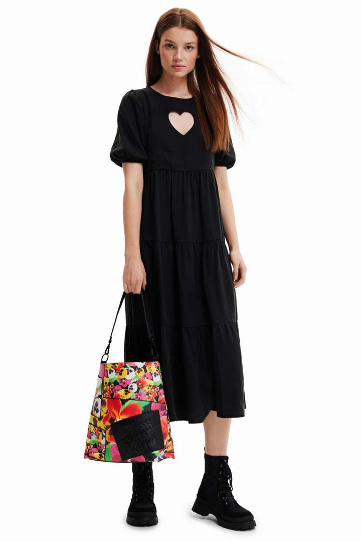 Large Floral Patchwork Bucket Bag