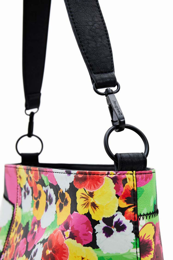 Large Floral Patchwork Bucket Bag