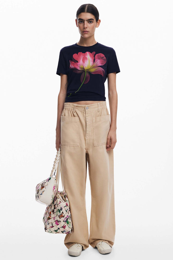 Large Flower Front Tee