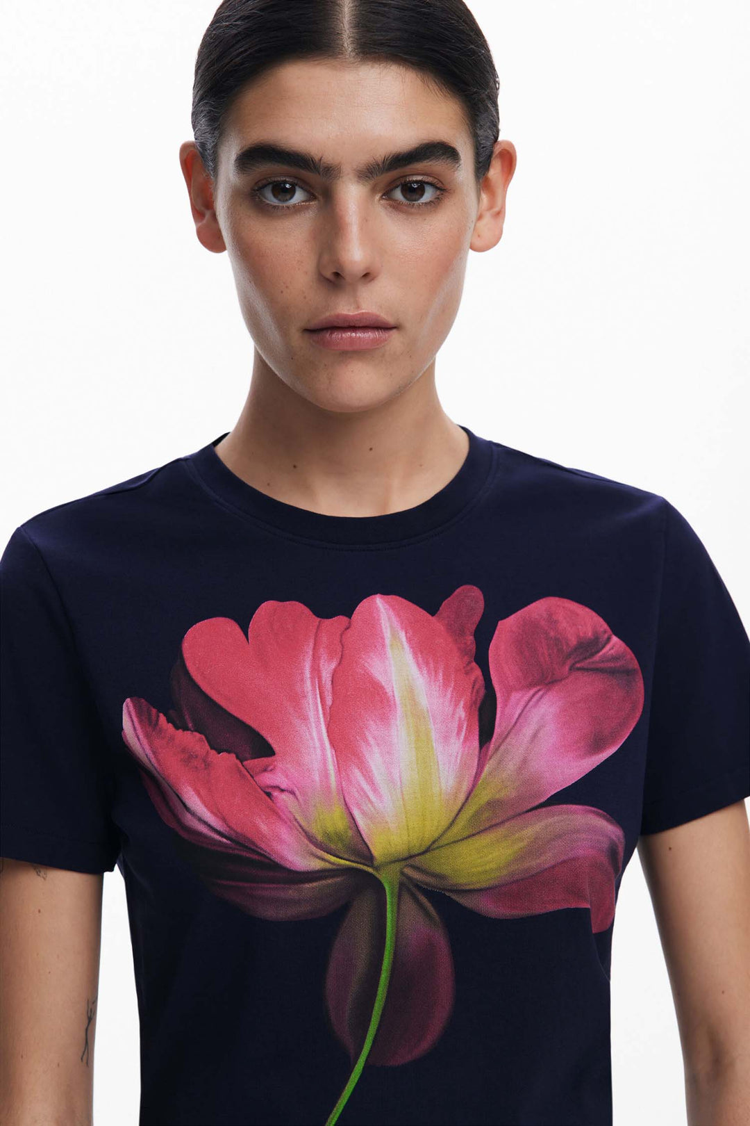Large Flower Front Tee