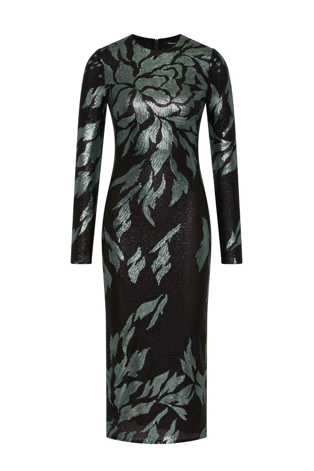Larissa Midi Dress in Mint Black