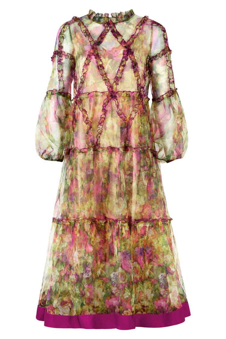 Lattice Quo Floral Dress
