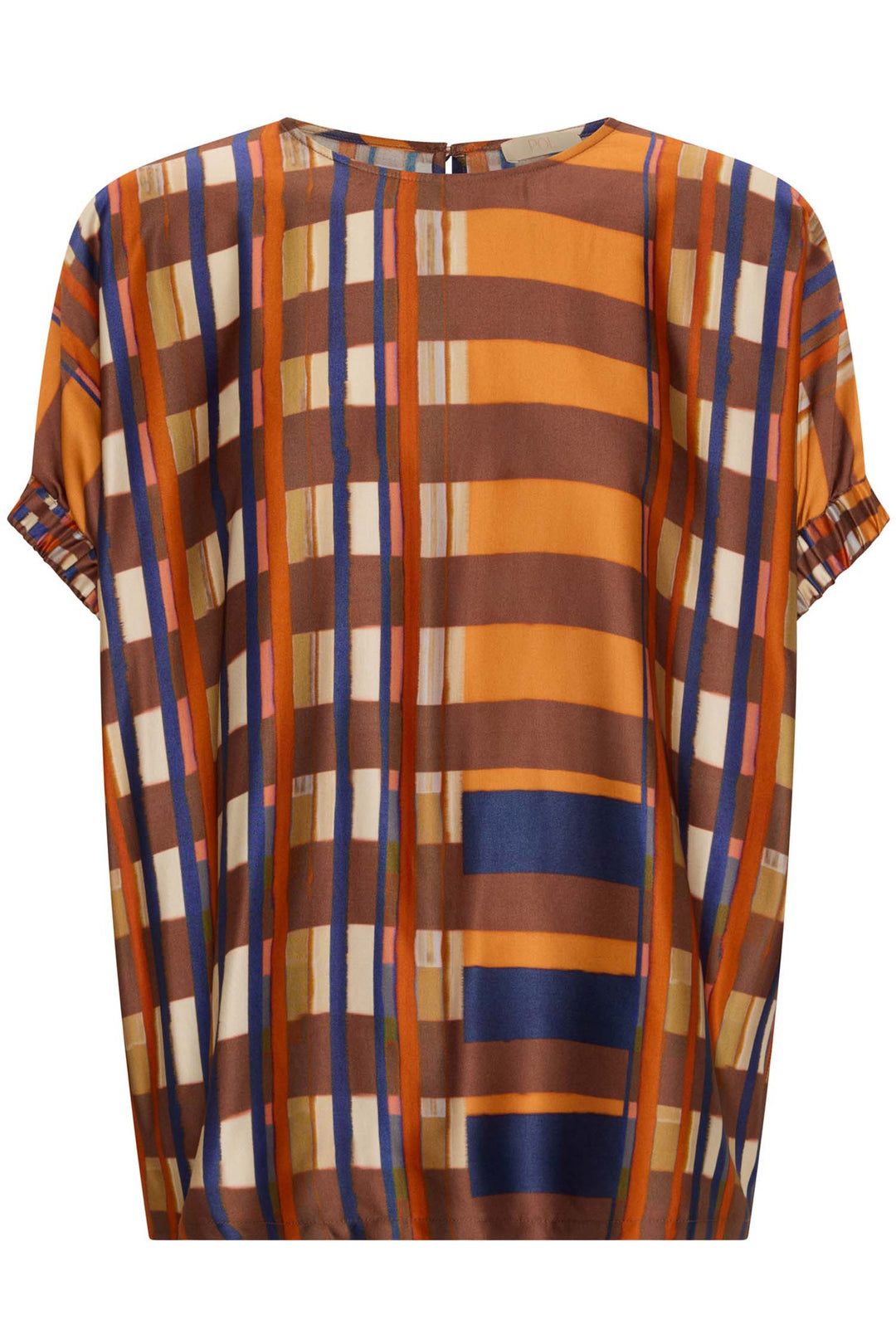 Lattice Top in Amber Check