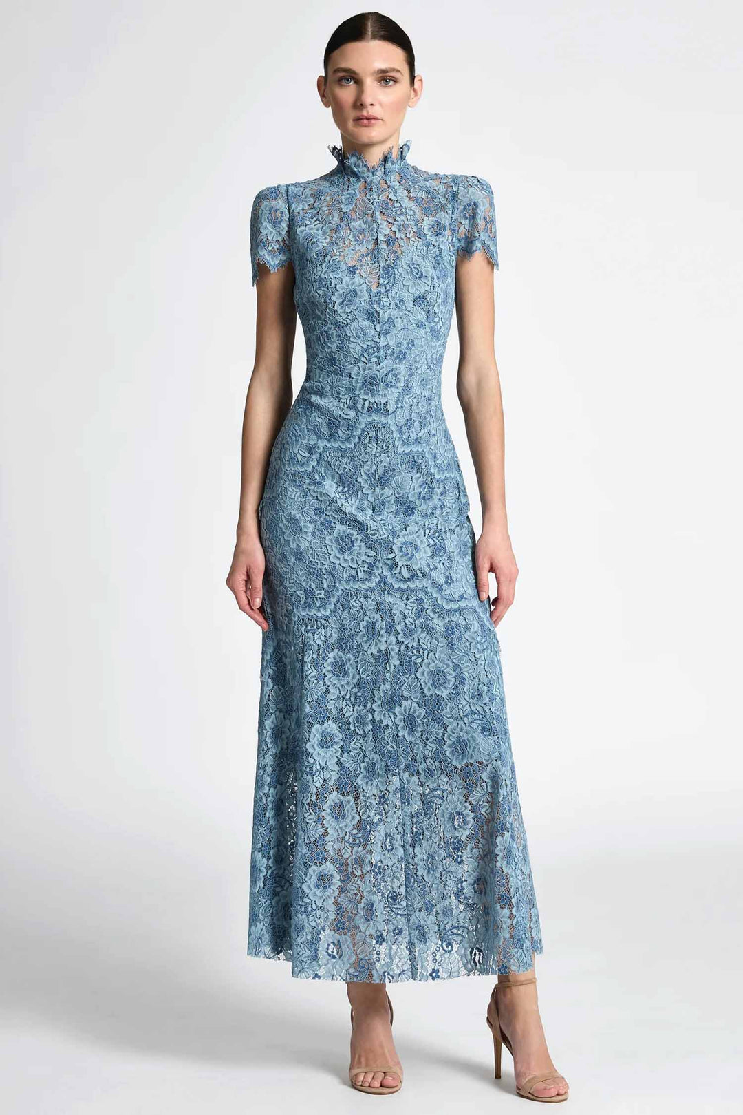 Lauren Midi Dress in Blue