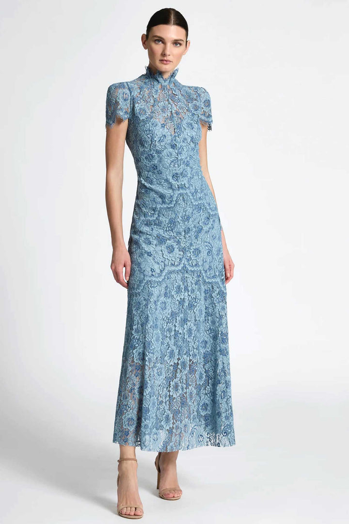 Lauren Midi Dress in Blue