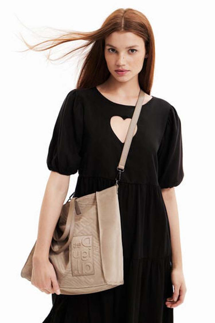 Leather Square Logo Bag