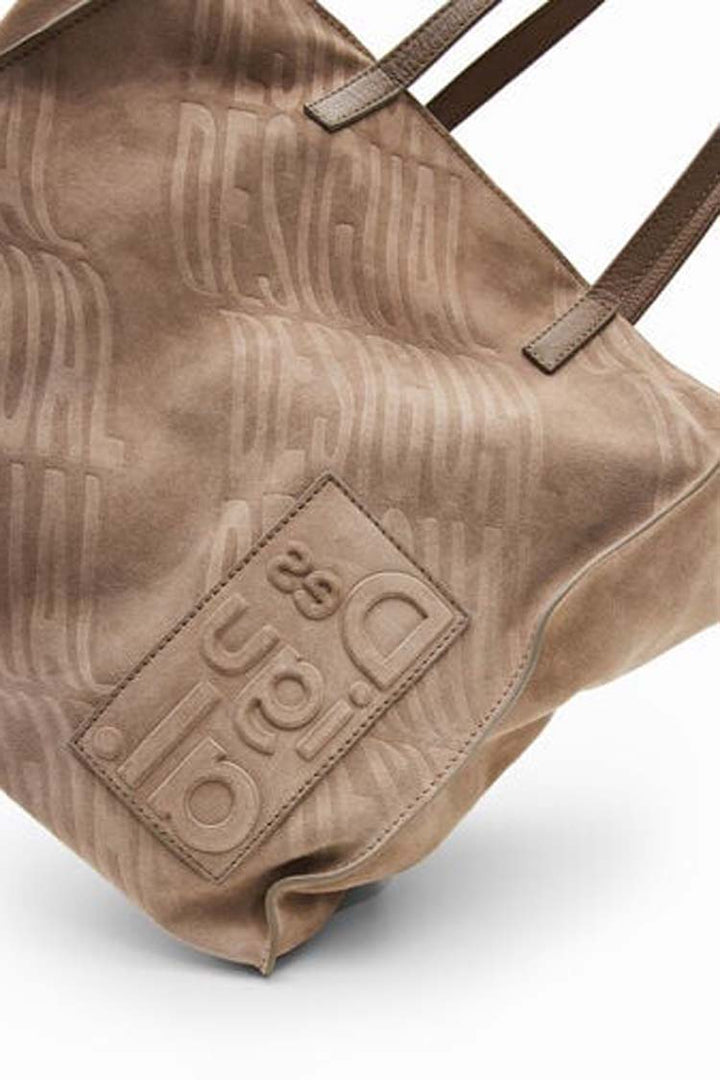 Leather Square Logo Bag