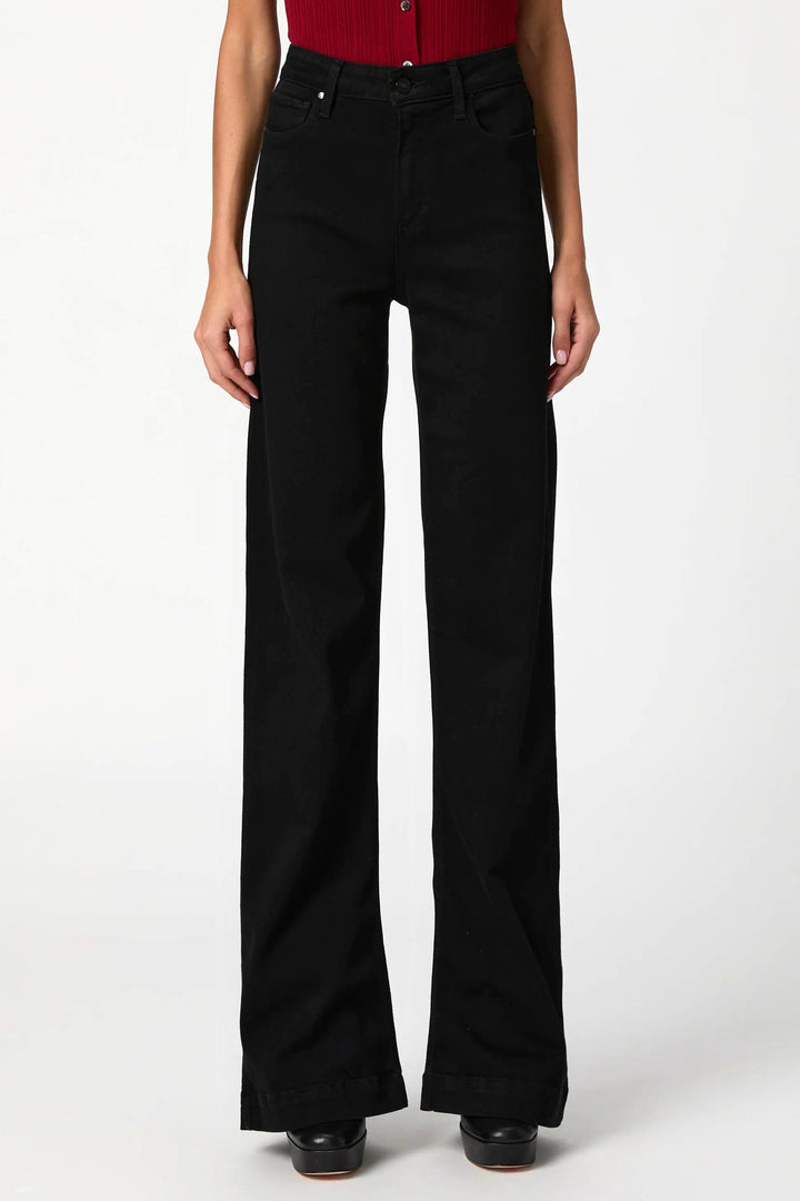 Leenah Wide Leg Jeans 32" - Black Shadow
