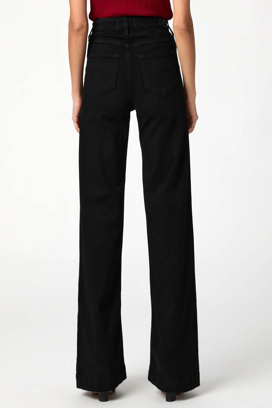 Leenah Wide Leg Jeans 32" - Black Shadow